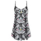 Lovely Cat Cute Kitten V-Neck Sleeveless Cami Dress For Vacations Outdoor Events And Cheerful Casual Fashion