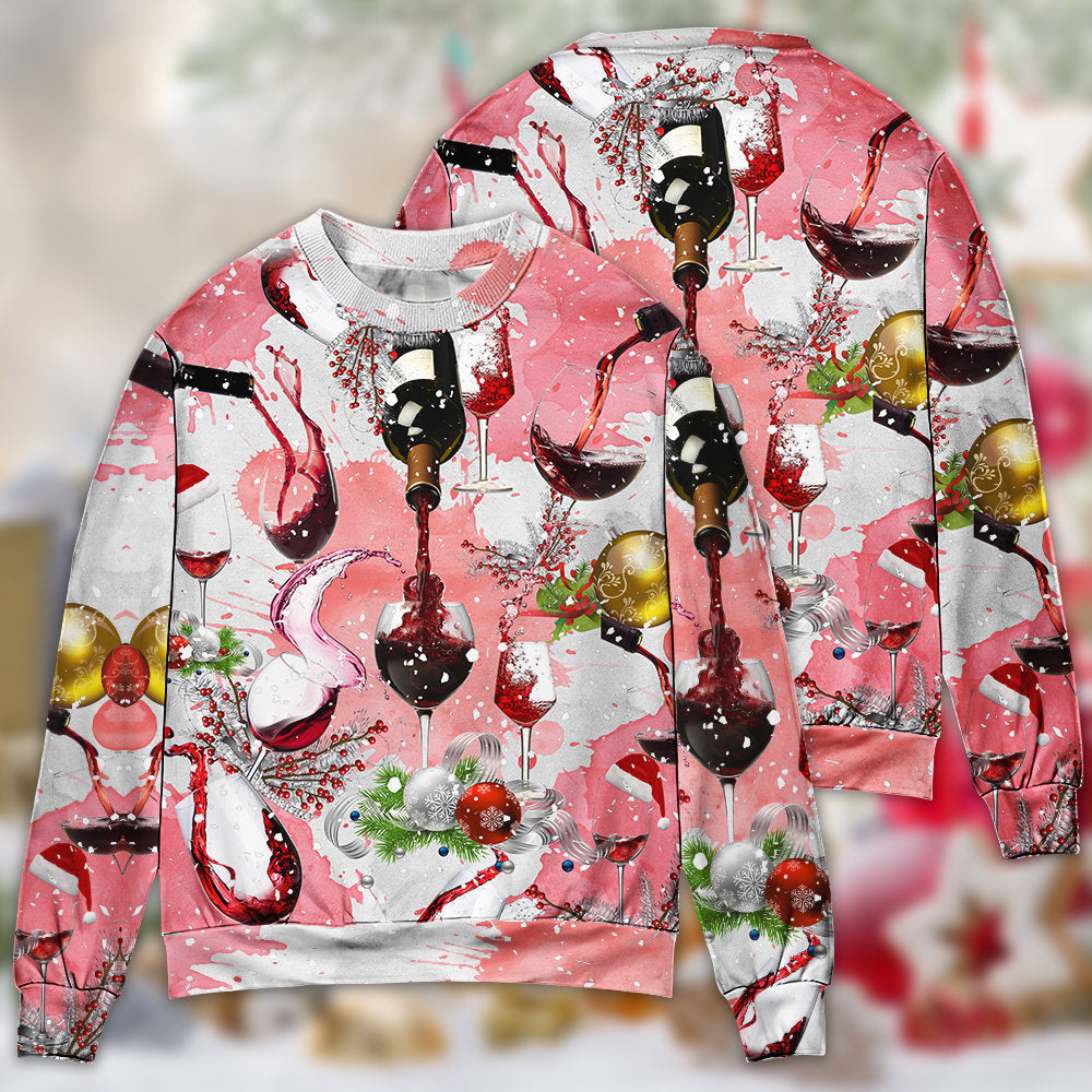 Christmas Wine Theme Holiday Sweater For Holiday Parties Family Gatherings And Seasonal Gift Giving