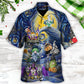 Spooky Gnome Halloween Haunted House Hawaiian Shirt Artwork View For Coastal Escapes And Resort Style