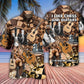 Guitar Chess Hawaiian Shirt Artwork Detail For Resort Trips And Outdoor Activities