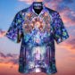 Yoga Feel Free Hawaiian Shirt Pattern Detail For Coastal Travel