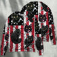 Black Cat Independence Day Sweater For Animal Lovers Casual Wear Holidays And Thoughtful Gifting