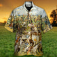 Classic Cattle Show Wild West Riders Hawaiian Shirt Front Pattern View For Beach Days