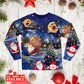 Santa And Christmas Gifts Long Sleeve Pajamas Set For Winter Nights And Thoughtful Gifting