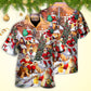 Christmas Santa Town Hawaiian Shirt Creative Print View For Beach Days