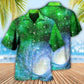 Colorful Math Astrophysics Astronomy Galaxy Hawaiian Shirt Artwork Detail For Resort Trips And Outdoor Activities