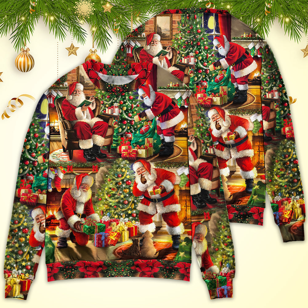 Christmas Santa Story Gift For Xmas Sweater For Seasonal Parties Cozy Gatherings And Thoughtful Holiday Gifts
