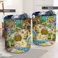 Skull Pineapple Fruit Amazing Laundry Basket For Nursery Dorm And Home Storage