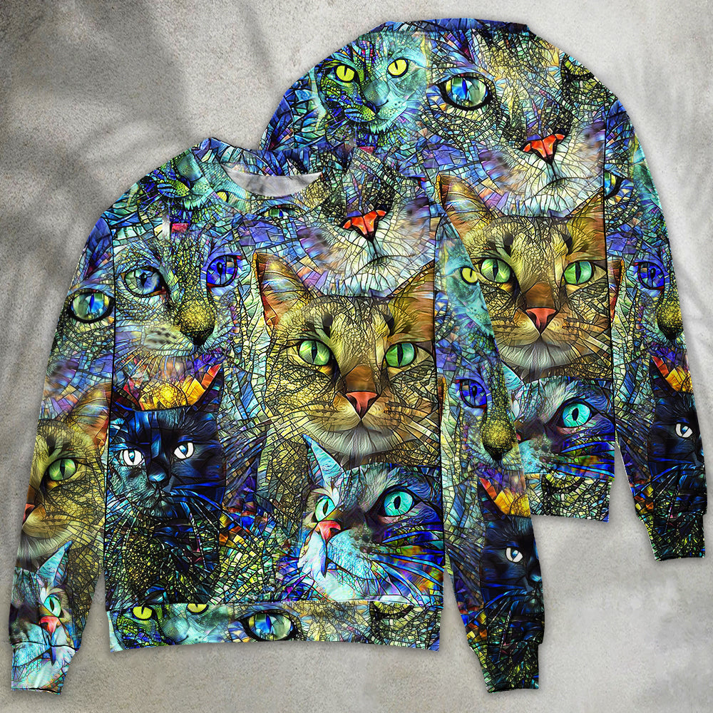 Colorful Cat Sweater For Animal Inspired Style Events And Comfortable Daily Wear