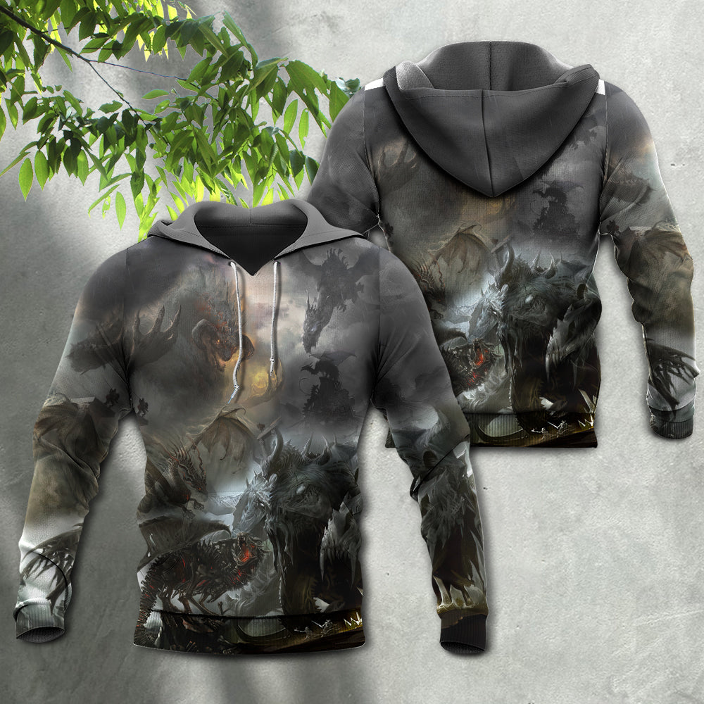 Fantasy Monster Apocalypse Hoodie For Imaginative Art Fans Seasonal Events And Relaxed Style