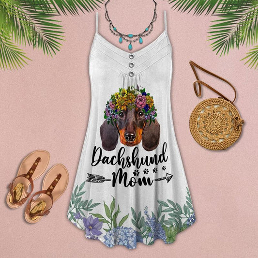 Dogs Mom Limited – Women's Summer Sleeveless V-Neck Camisole Dress