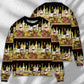 Wine Tasting Border Stripe Sweater For Distinctive Style Travel Adventures And Creative Gifts
