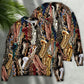 Saxophone Music Therapy Sweater For Live Events Travel And Relaxed Creative Outfits