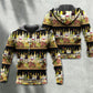 Wine Tasting Border Stripe Hoodie For Comfortable Daily Outfits Holidays And Casual Wear