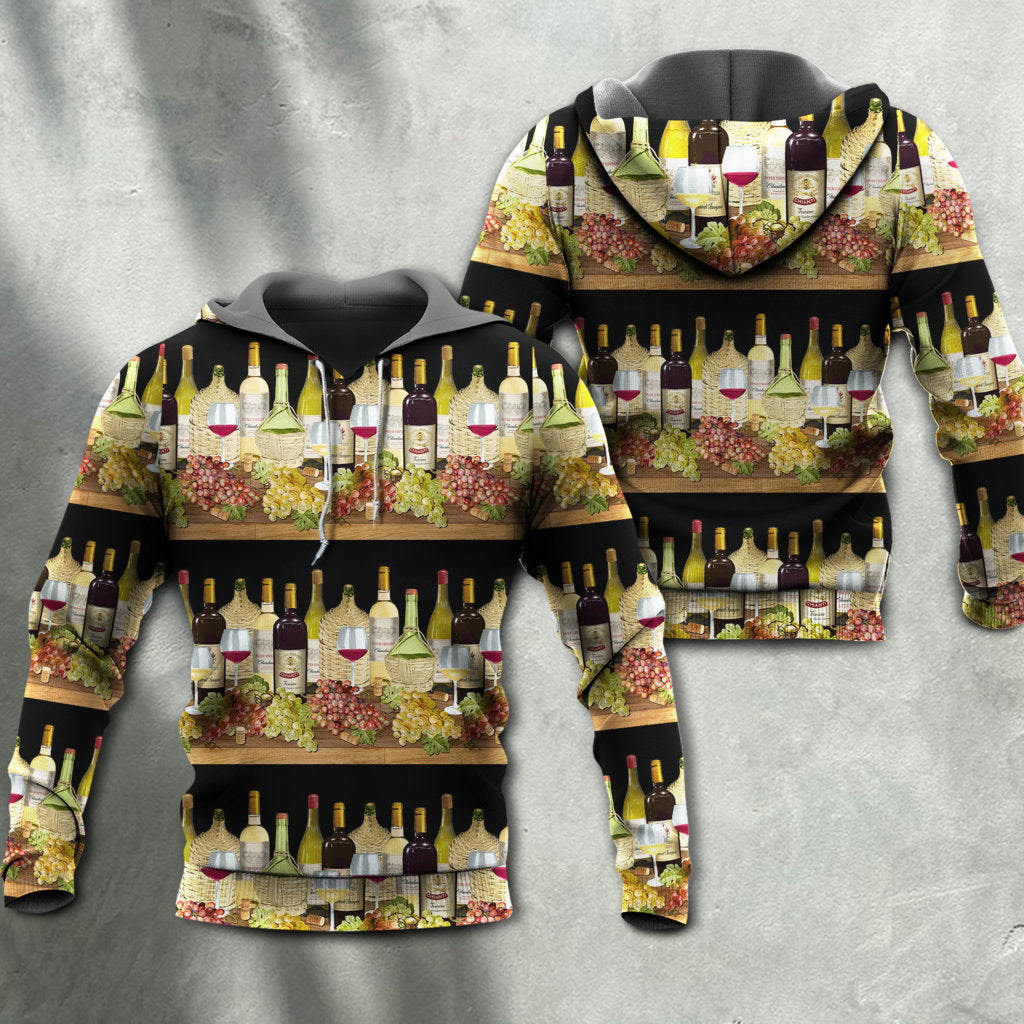 Wine Tasting Border Stripe Hoodie For Comfortable Daily Outfits Holidays And Casual Wear