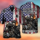 Western Vintage Skull Shot American Flag Hawaiian Shirt For Summer Events And Casual Outdoor Wear