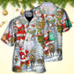 Happy Snowman Christmas Elf Hawaiian Shirt For Summer Events And Casual Outdoor Wear