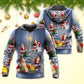 Christmas Santa Love Light Tree Hoodie For Holiday Gatherings Winter Travel And Seasonal Gifting