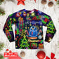 Bright Neon Christmas Lights Long Sleeve Pajamas Set For Christmas Mornings And Relaxed Lounging