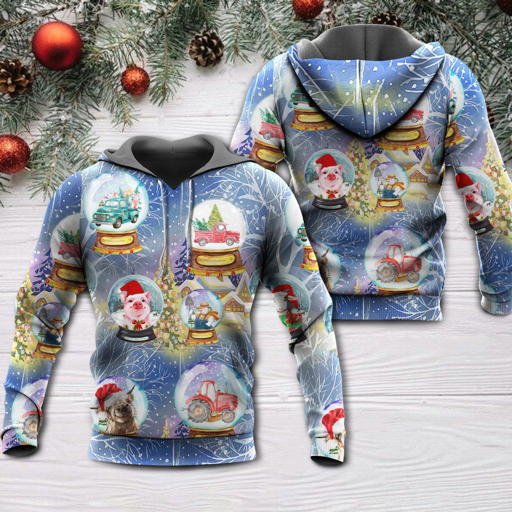 Funny Christmas Farmer Holiday Hoodie For Festive Celebrations Seasonal Trips And Relaxed Winter Wear