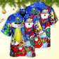 Christmas Santa Hawaiian Shirt Print Closeup For Vacation Style