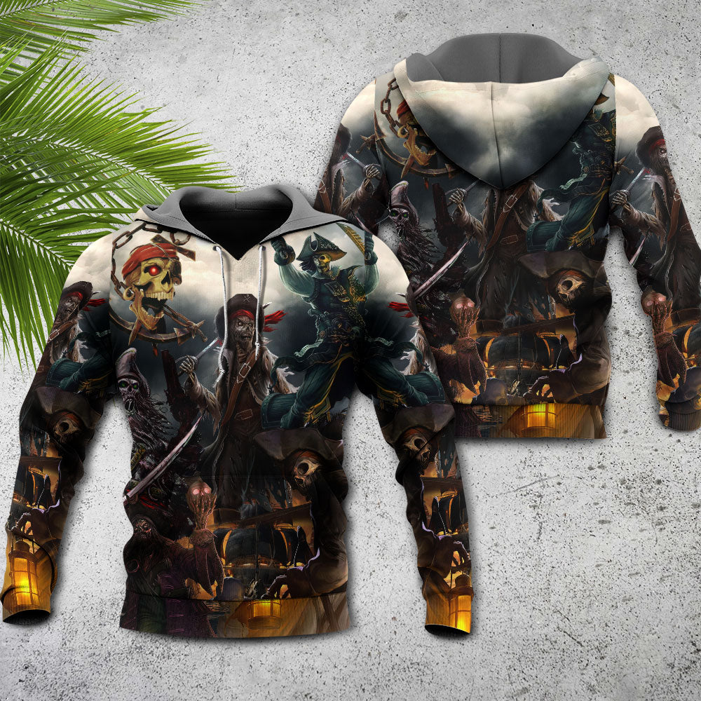 Fantasy Pirate Ghost Hoodie For Gothic Art Lovers Daily Wear And Weekend Adventures