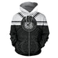Black White Hawaii Coat Arms Hoodie For Relaxed Daily Wear Weekend Outings And Thoughtful Gifting