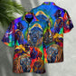 Colorful Bison Animals Bisons Hawaiian Shirt For Summer Events And Casual Outdoor Wear