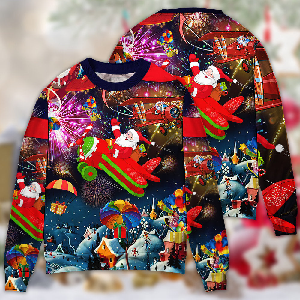 Christmas Spreading Santa Sweater For Festive Events Weekend Outings And Comfortable Winter Style