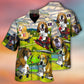 Dog Golf Driving Cart Hawaiian Shirt For Coastal Adventures And Warm Weather Wear