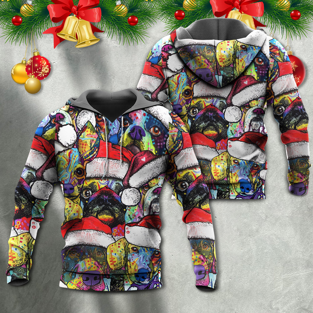 Colorful Christmas Dog Love Hoodie For Festive Family Moments Winter Wear And Holiday Gift Ideas