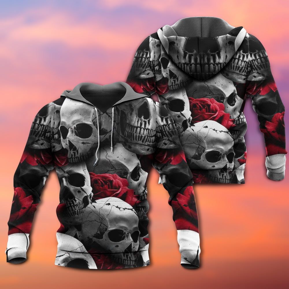Skull Death Love Rose Hoodie For Alternative Fashion Events And Relaxed Everyday Wear