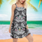 Cat Kitten V-Neck Sleeveless Cami Dress For Outdoor Events And Thoughtful Gifting