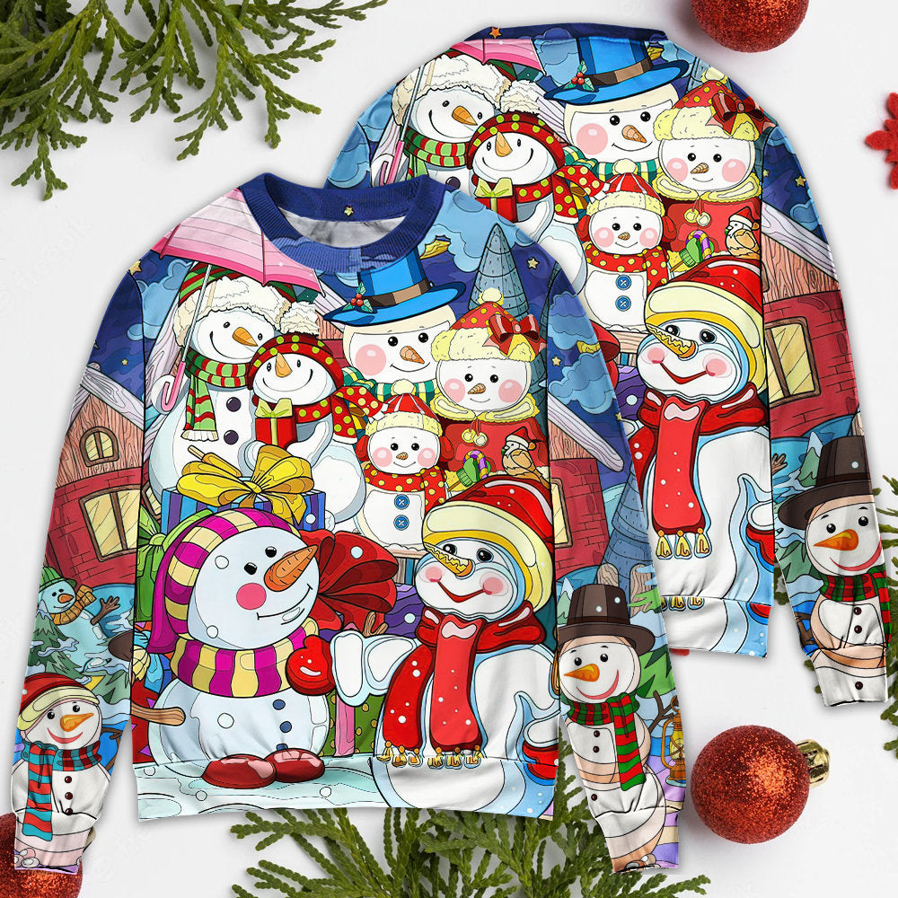 Christmas Snowman Merry Xmas Sweater For Festive Events Weekend Outings And Comfortable Winter Style