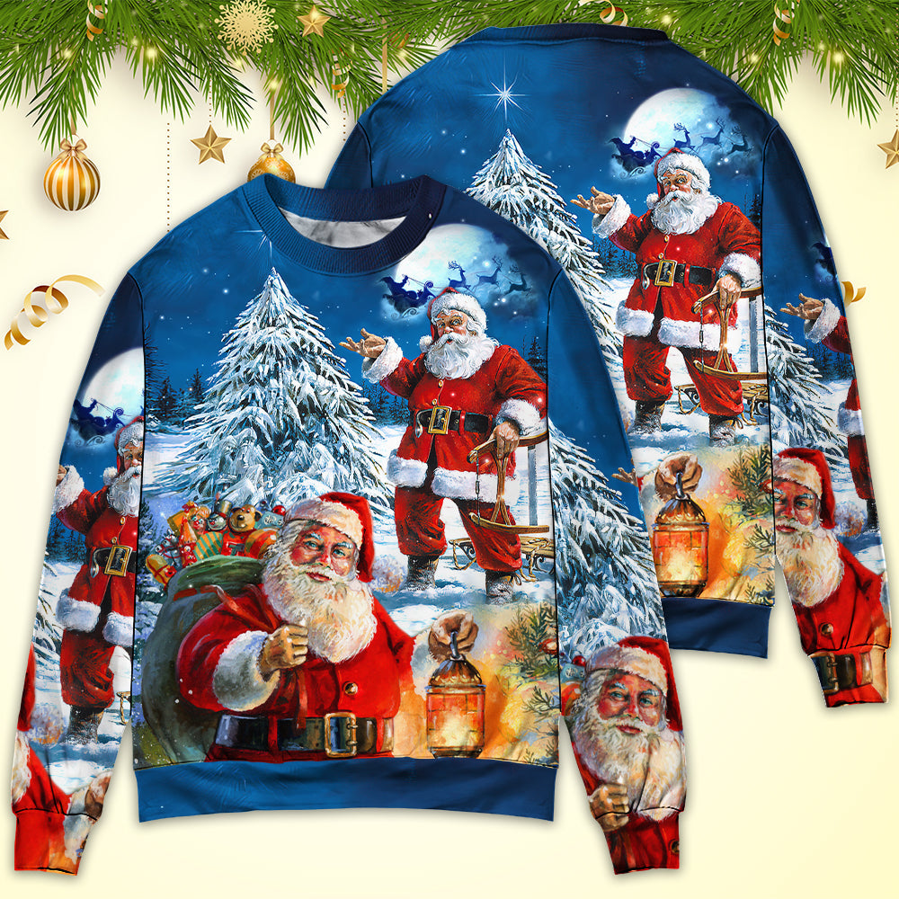 Christmas Santa Story Night Is Coming Sweater For Seasonal Parties Cozy Gatherings And Thoughtful Holiday Gifts