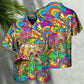 Hippie Adventure Dream Hawaiian Shirt Pattern Detail For Resort Wear