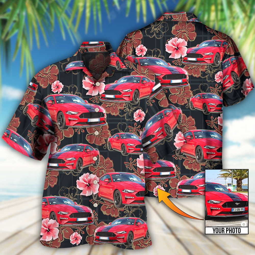 Car Various Custom Photo Hawaiian Shirt For Summer Events And Casual Outdoor Wear