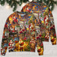 Santa Christmas Happy Holiday Season Of Joy Sweater For Holiday Parties Family Gatherings And Seasonal Gift Giving
