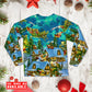Magical Christmas Night Long Sleeve Pajamas Set For Holiday Bedtime And Cozy Home Wear