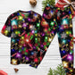 Christmas Tree Gifts Cookies And Gingerbread Short Sleeve Pajamas Set For Winter Nights And Thoughtful Gifting