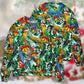 Parrot Xmas Tropical Leaf Sweater For Family Gatherings Winter Travel And Everyday Seasonal Comfort
