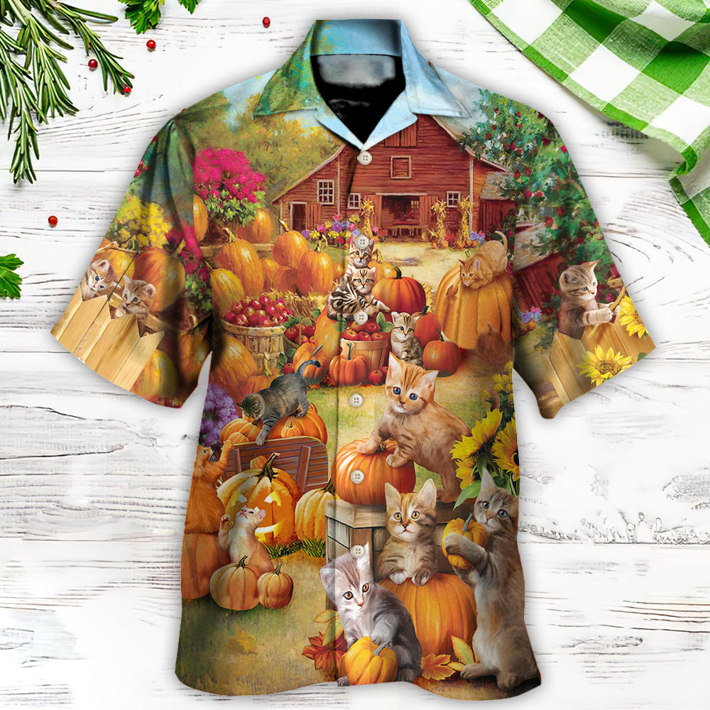 Thanksgiving Cat Wish Hawaiian Shirt Relaxed Style View For Casual Outings
