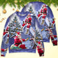 Christmas Santa Story Night Xmas Is Coming Sweater For Family Gatherings Winter Travel And Everyday Seasonal Comfort