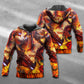 Red Dragon Skull Fire Hoodie For Alternative Outfits Travel And Distinctive Casual Wear