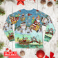 Cute Santa Christmas Long Sleeve Pajamas Set For Christmas Sleepwear And Family Lounging