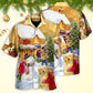 Christmas Animals Town Hawaiian Shirt Pattern Detail For Weekend Trips
