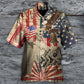 Veteran Creative Pattern Hawaiian Shirt Fabric Pattern Detail For Warm Weather Events