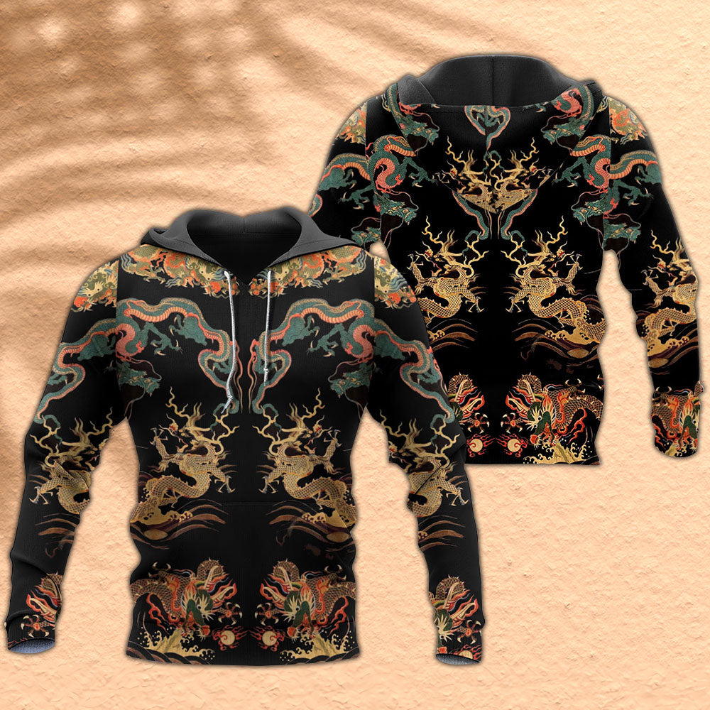 Chinese Royal Dragon Hoodie For Fantasy Lovers Casual Streetwear Travel And Everyday Comfort