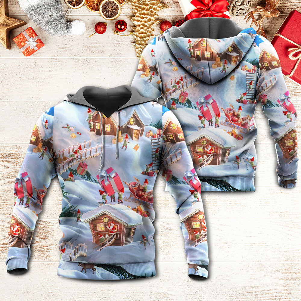Christmas Santa Gnome Hoodie For Holiday Vacations Winter Events And Everyday Comfort