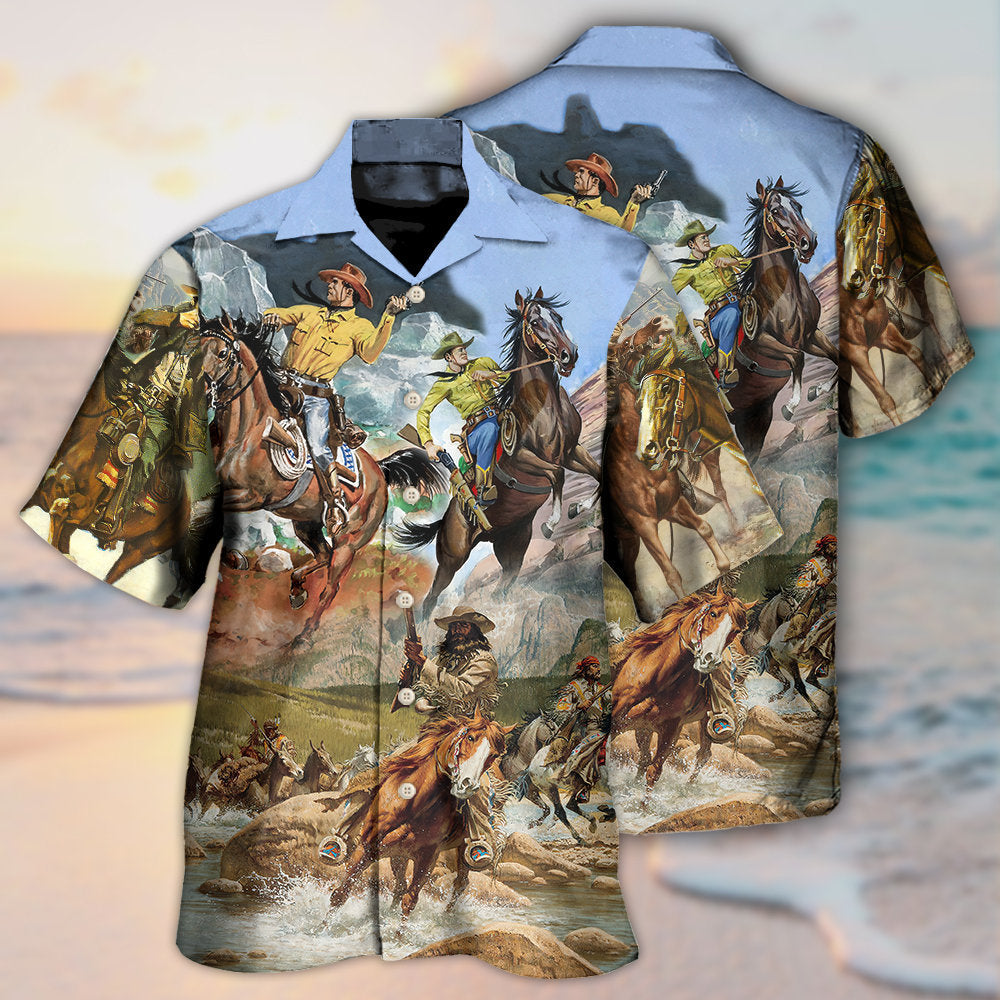 Riding Horse Hawaiian Shirt Summer Design Detail For Island Holidays